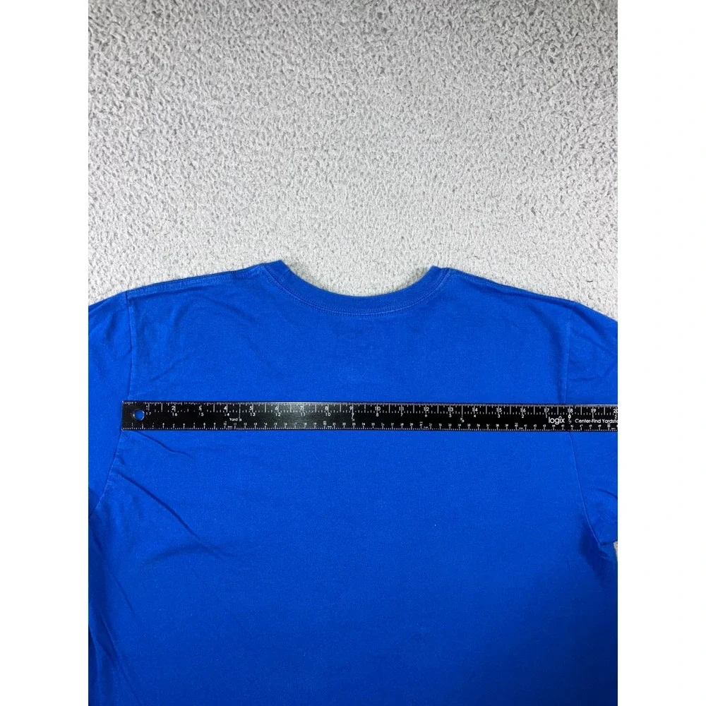 Nike T-Shirt Men L Kansas City Royals Baseball Royal Blue Graphic Tee Sportswear